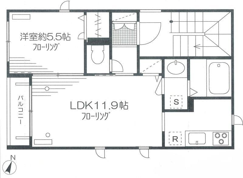 サンメゾン初台 3F 間取り図