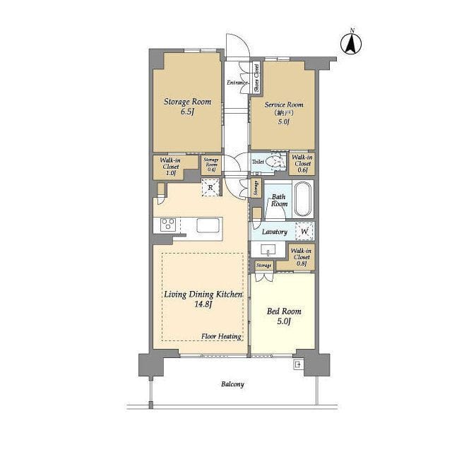 ドゥーエ町屋 306 間取り図
