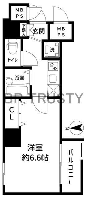 グランフォース蔵前 202 間取り図