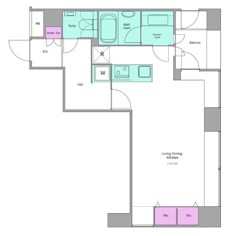 レジディアタワー麻布十番 1405