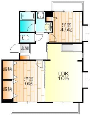 フェニーチェ日吉弐番館 302 間取り図