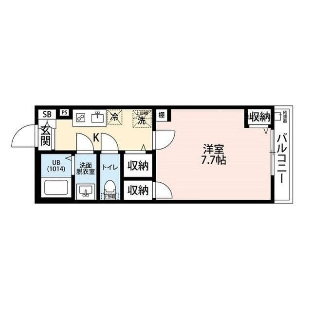 エクセラン立石Ⅱ 401 間取り図