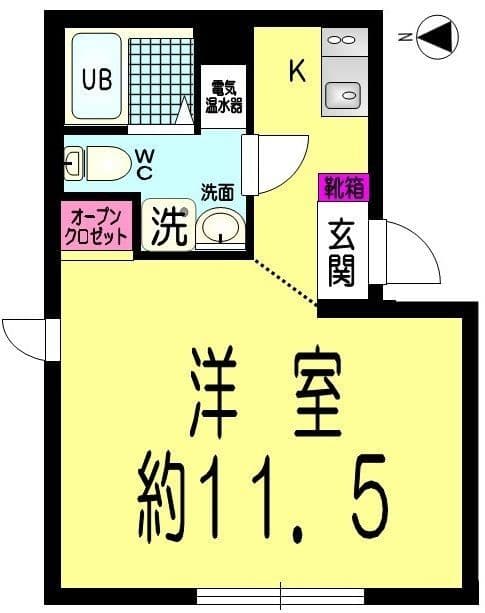 プラチナフォルム上野 101 間取り図