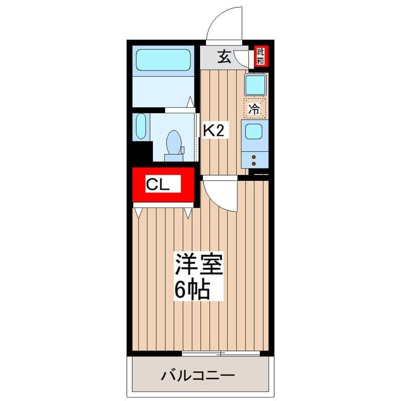 エルスタンザ亀戸 201 間取り図