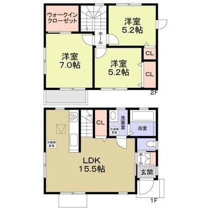 緑区長津田2丁目戸建 101 間取り図