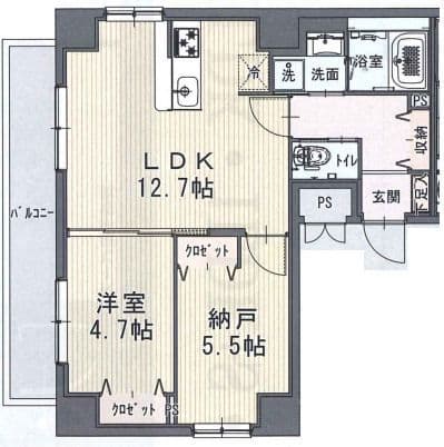 Paulownia Valley take12大口通 501 間取り図