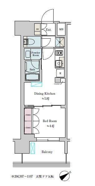 Brillia ist 大井町 807