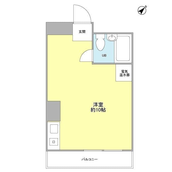 赤坂キャステール 402 間取り図