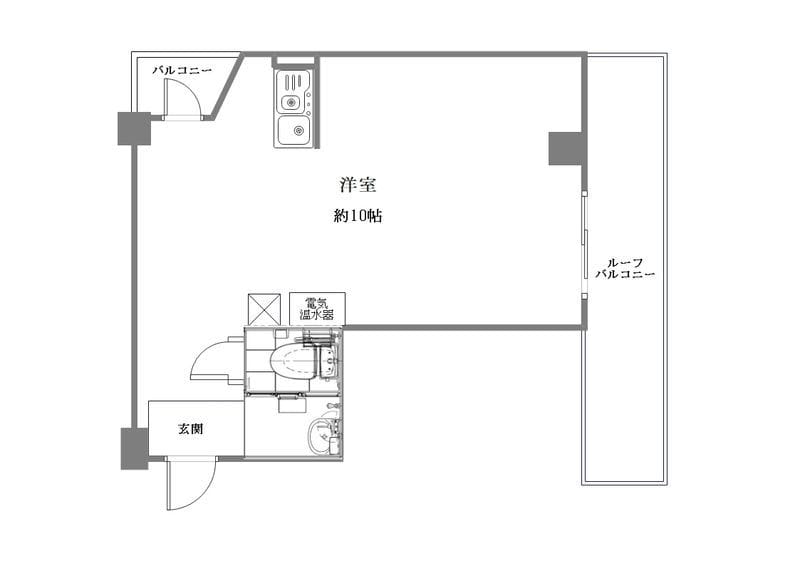 赤坂キャステール 901 間取り図