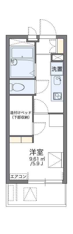 レオパレスWAO WAO 105 間取り図