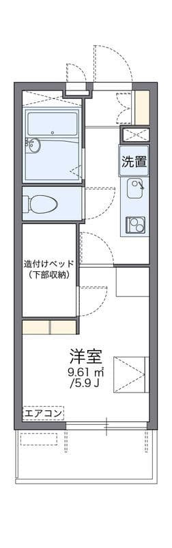 レオパレスWAO WAO 301 間取り図