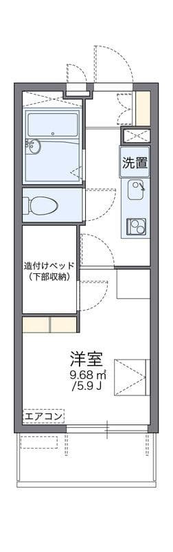 レオパレスWAO WAO 304 間取り図