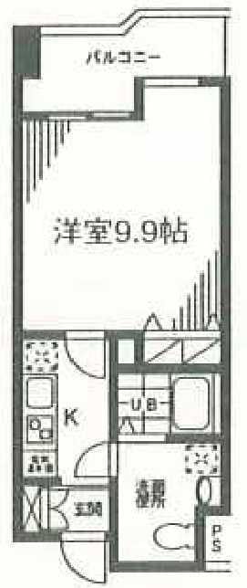 ブリッサ芦花公園 403 間取り図