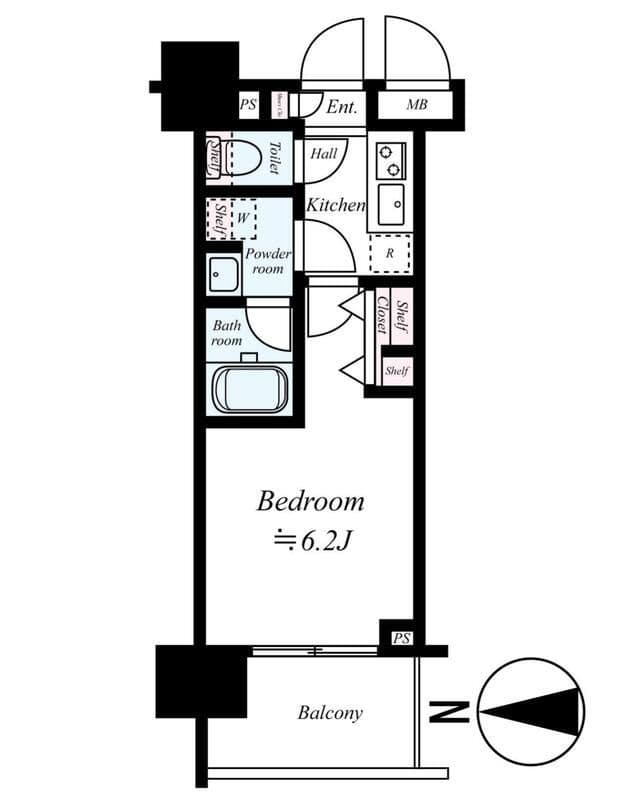 グランド・ガーラ川崎西口 1405 間取り図