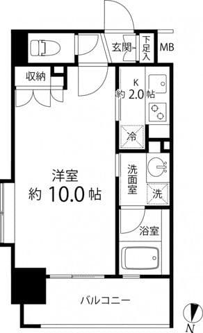 リリエンベルグ目白壱番館 704 間取り図