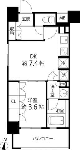 リリエンベルグ目白壱番館 801 間取り図