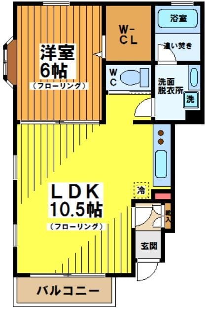 ツインハウス結喜 102 間取り図