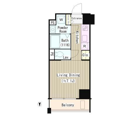 シエルトゥールロジュマン 302 間取り図