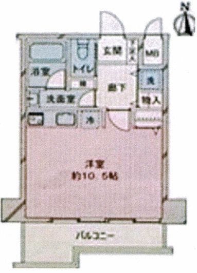 藤和白金台コープ 304 間取り図