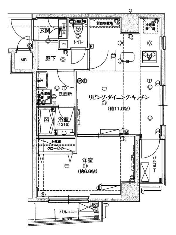 ハーモニーレジデンス東京イーストコア#003 301 間取り図