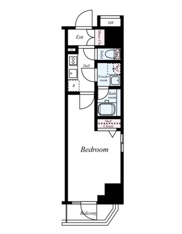 RELUXIA森下 303 間取り図