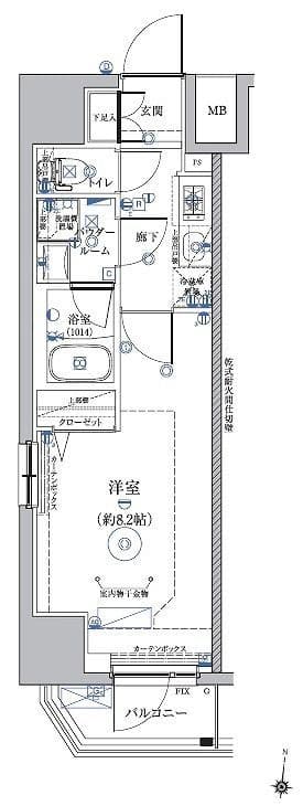 RELUXIA森下 401 間取り図