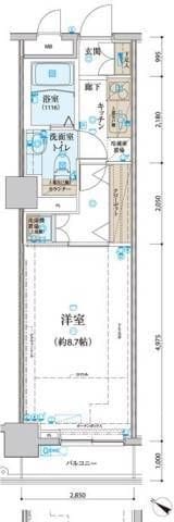 リヴシティ関内 508 間取り図
