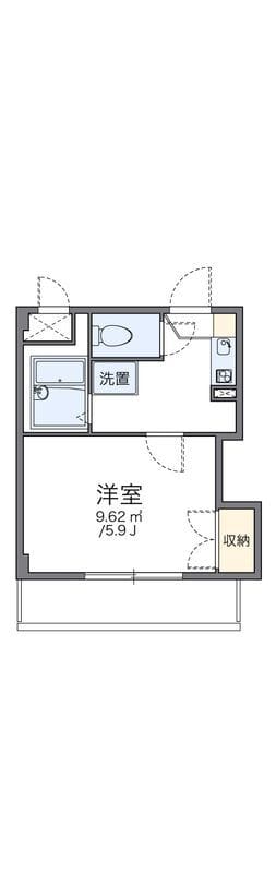 レオパレス楠 203 間取り図