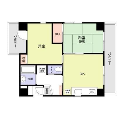 ボカージュドウエスカ 201 間取り図