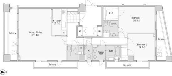 レジディア西麻布 1304