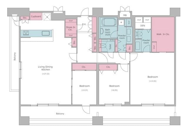 レジディア西麻布 1401