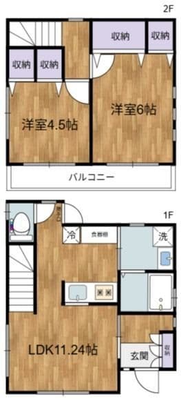 春日町6丁目戸建 戸建 18万円/なし/なし 間取り図