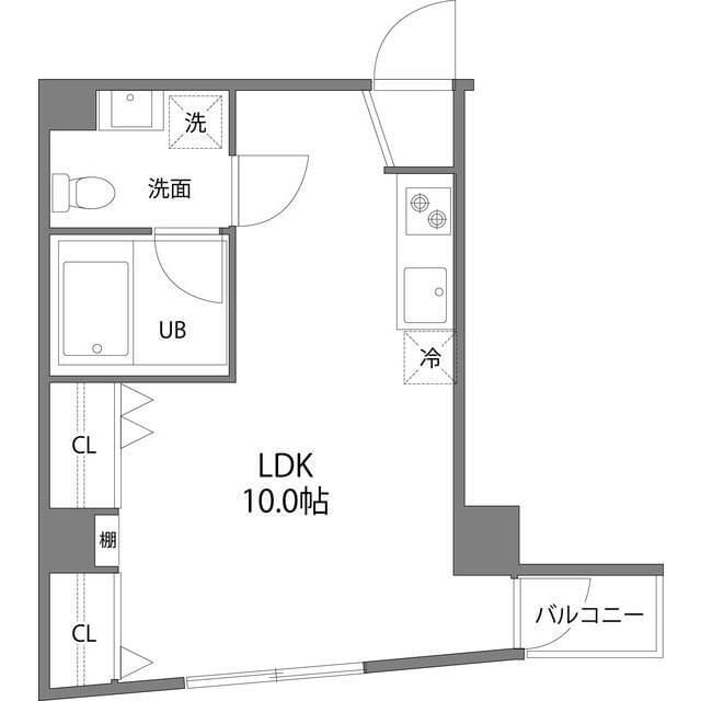 アイランドコート曙橋 301 間取り図