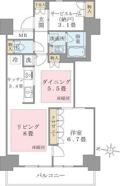 Brillia ist 東雲キャナルコート 1305