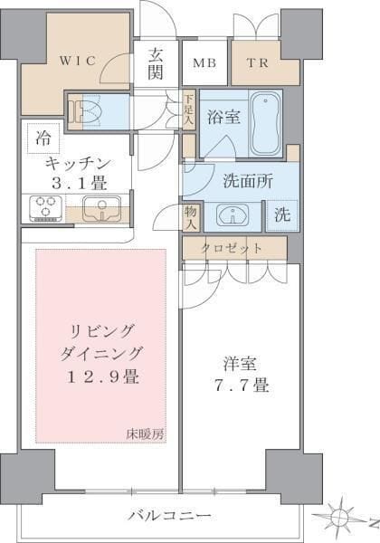 Brillia ist 東雲キャナルコート 727 間取り図