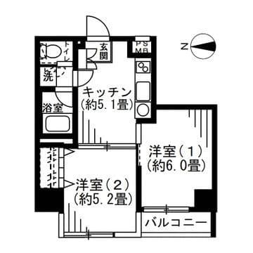SOCIETY EBARA-NAKANOBU 301 間取り図