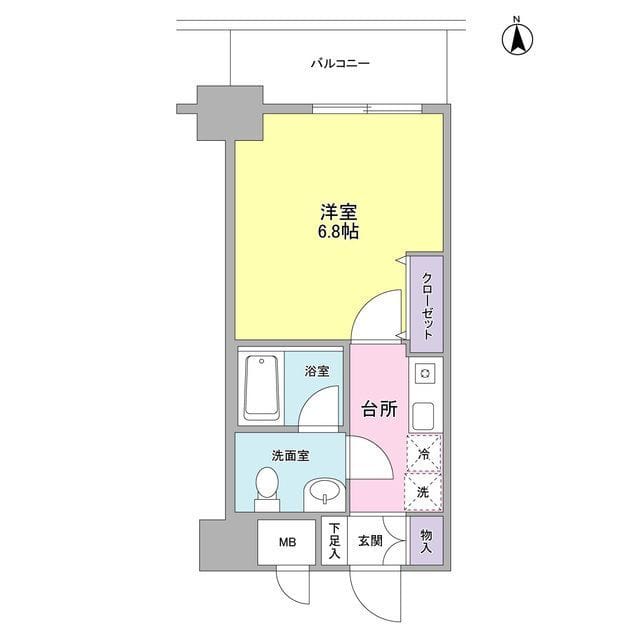 セレーノ品川 215 間取り図