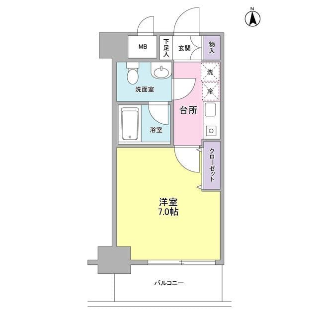 セレーノ品川 402 間取り図