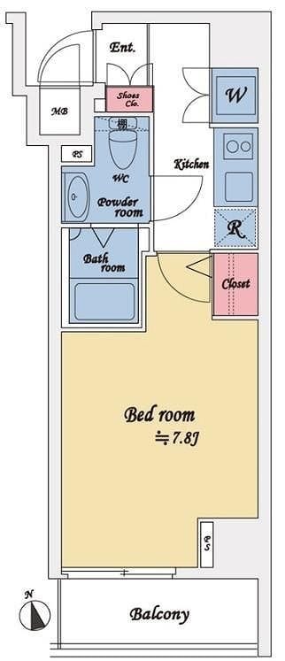 レオーネ清澄白河 403 間取り図