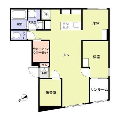 エテルネル曳舟 101 間取り図