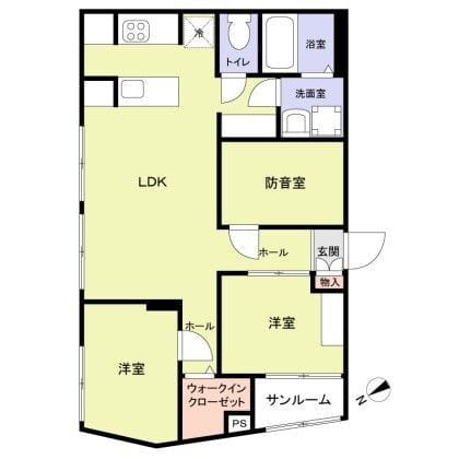 エテルネル曳舟 402 間取り図
