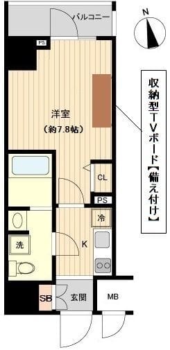 オーキッドレジデンス上野 0605 間取り図