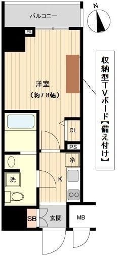 オーキッドレジデンス上野 1204 間取り図
