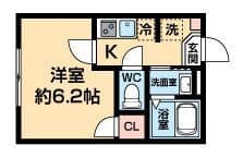 カーム・ヒル 舟渡 302 間取り図
