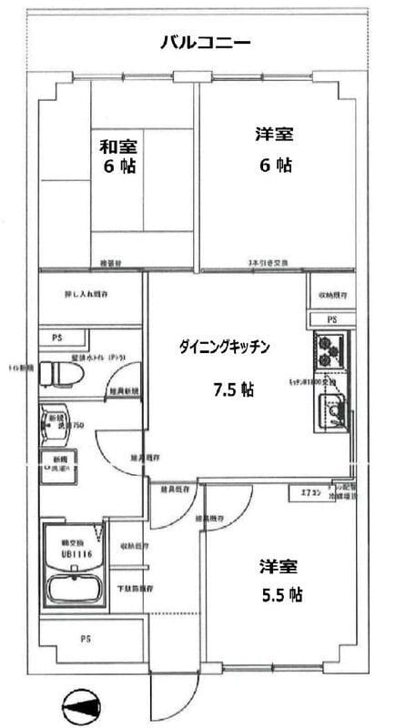ゾンネンハイム北砂 903 間取り図