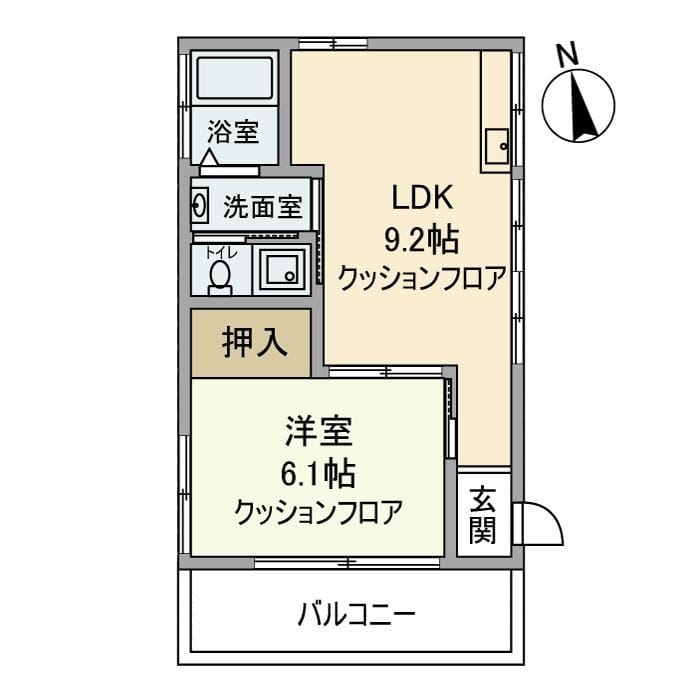 ミッキーハイム 201 間取り図