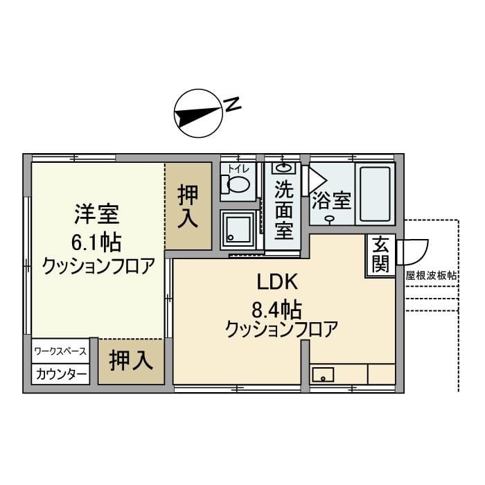 ミッキーハイム 301 間取り図
