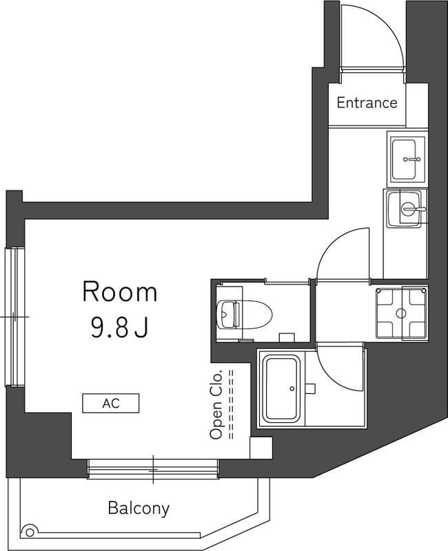 Belleviage Shinjuku 706 間取り図