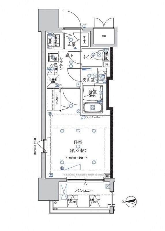 クレイシア赤羽 201 間取り図