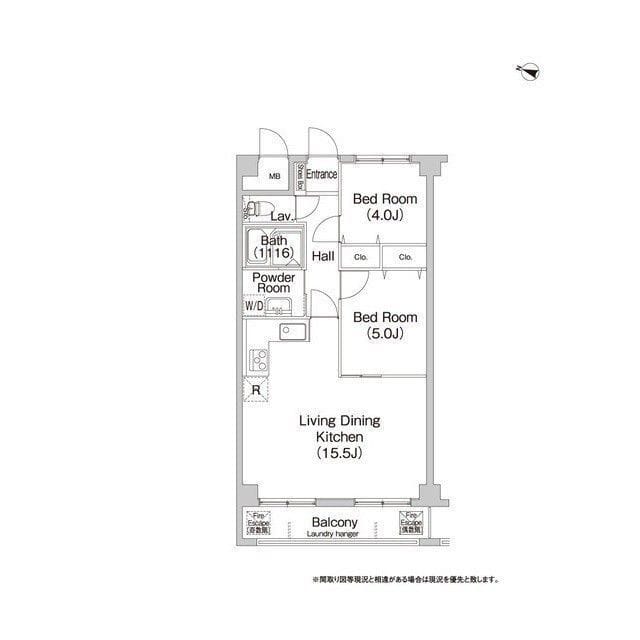 コンフォリアたまプラーザ 401 間取り図